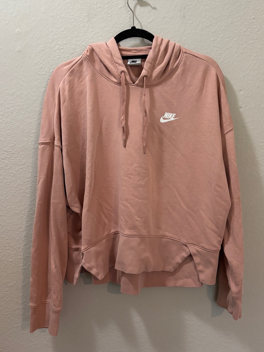 Nike Pink Pullover Hoodie Size Large